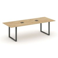 Style Project Direct SN-6O.SPRG-258 (Тиквуд светлый/металл Антрацит) Стол переговорный