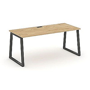 SN-6T1.SR-026.M (Тиквуд светлый/металл Антрацит) Стол письменный