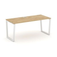 Style Project Direct SN-6T2.SR-025.M (Тиквуд светлый/металл Белый) Стол письменный