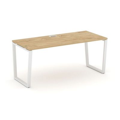 Style Project Direct SN-6T2.SR-025.M (Тиквуд светлый/металл Белый) Стол письменный