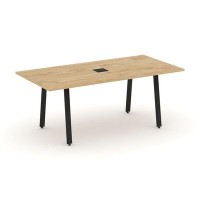 Style Project Direct SN-6A.SPRG-198 (Тиквуд светлый/металл Черный) Стол переговорный