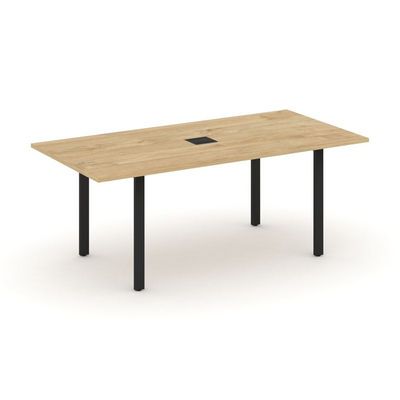 Style Project Direct SN-6P.SPRG-198 (Тиквуд светлый/металл Черный) Стол переговорный