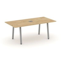 Style Project Direct SN-6A.SPRG-198 (Тиквуд светлый/металл Серый) Стол переговорный