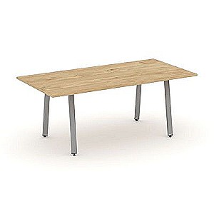 SN-6A.SPRG-198.3 (Тиквуд светлый/металл Серый) Стол переговорный