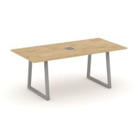 Style Project Direct SN-6T1.SPRG-198 (Тиквуд светлый/металл Серый) Стол переговорный