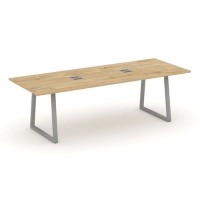 Style Project Direct SN-6T1.SPRG-258 (Тиквуд светлый/металл Серый) Стол переговорный