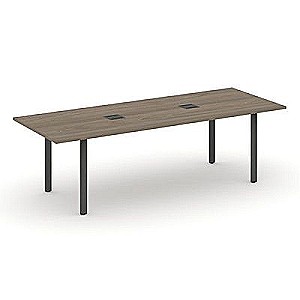 SN-6P.SPRG-258 (Вяз благородный/металл Антрацит) Стол переговорный