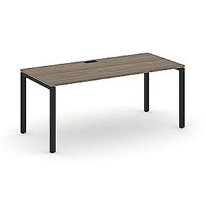 SN-6P.SR-014.M (Вяз благородный/металл Черный) Стол письменный