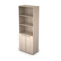 Taim Max 4Ш.005.2 (Шамони светлый) Шкаф стеллаж высокий полузакрытый