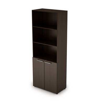 Taim Max 4Ш.005.2 (Венге) Шкаф стеллаж высокий полузакрытый