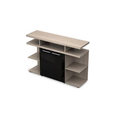 Taim Max 4ШН.012.2 (Шамони светлый) Шкаф низкий со стеклом