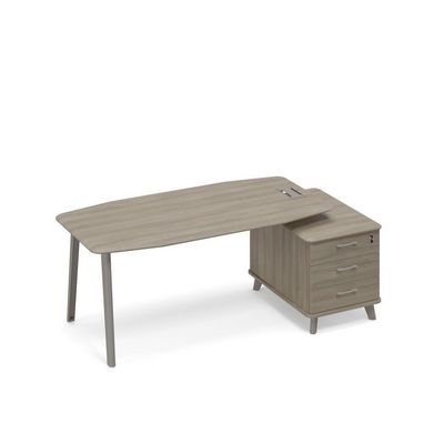 Тайм метал ТМ М1 113 ВЛ ВЛ ВЛ (Вяз либерти) Стол на опорной тумбе малой (тип 2)