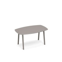 Тайм метал ТМ М1 145 МП (Мокко премиум) Стол для переговоров овальный METAL