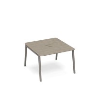 Тайм метал ТМ М1 153 ВЛ/ВЛ (Вяз либерти) Стол для переговоров с кабель-каналом METAL