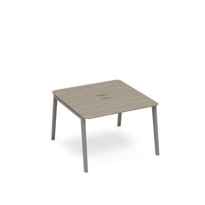 Тайм метал ТМ М1 153 ВЛ/ВЛ (Вяз либерти) Стол для переговоров с кабель-каналом METAL