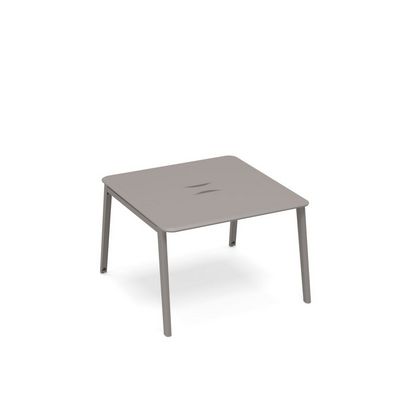 Тайм метал ТМ М1 153 МП/МП (Мокко премиум) Стол для переговоров с кабель-каналом METAL