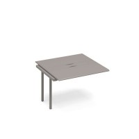 Тайм метал ТМ М1 153-1 МП/МП (Мокко премиум) Секция стола для переговоров с кабель-каналом METAL