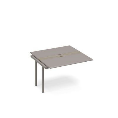 Тайм метал ТМ М1 153-1 МП/ВЛ (Вяз либерти/Мокко премиум) Секция стола для переговоров с кабель-каналом METAL