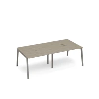 ТМ М1 153-2 ВЛ/ВЛ (Вяз либерти) Стол для переговоров с кабель-каналом METAL