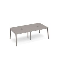 Тайм метал ТМ М1 153-2 МП/МП (Мокко премиум) Стол для переговоров с кабель-каналом METAL