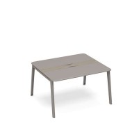 Тайм метал ТМ М1 154 МП/ВЛ (Вяз либерти/Мокко премиум) Стол для переговоров с кабель-каналом METAL