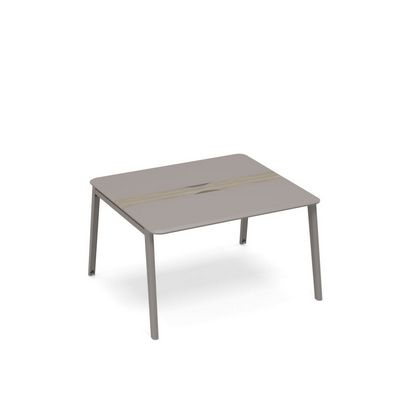 Тайм метал ТМ М1 154 МП/ВЛ (Вяз либерти/Мокко премиум) Стол для переговоров с кабель-каналом METAL