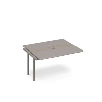 Тайм метал ТМ М1 154-1 МП/ВЛ (Вяз либерти/Мокко премиум) Секция стола для переговоров с кабель-каналом METAL