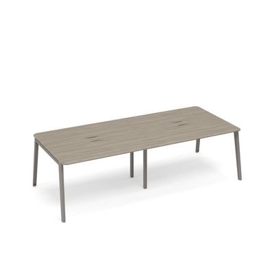 Тайм метал ТМ М1 154-2 ВЛ/ВЛ (Вяз либерти) Стол для переговоров с кабель-каналом METAL