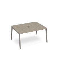 Тайм метал ТМ М1 155 ВЛ/ВЛ (Вяз либерти) Стол для переговоров с кабель-каналом METAL