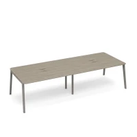 ТМ М1 155-2 ВЛ/ВЛ (Вяз либерти) Стол для переговоров с кабель-каналом METAL