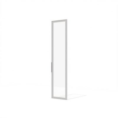 Time.S Ts-09.1 (Серебристый матовый) Дверь высокая стеклянная, универсальная