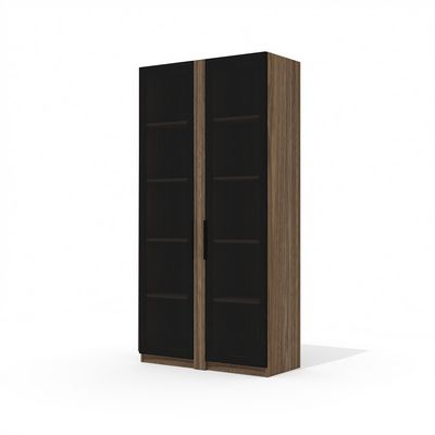 Time.S Ts-40+Ts-09.1x2 (Палдао) Шкаф высокий со стеклянными фасадами