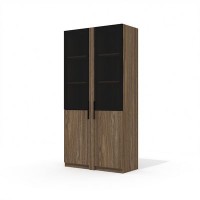 Time.S Ts-40+Ts-7.1x2+Ts-08.1x2 (Палдао) Шкаф высокий со стеклянными и ЛДСП фасадами