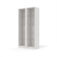 Time.S Ts-44 (Дуб эльза) Стеллаж, два отделения со стеклянными полками 
и вертикальной подсветкой