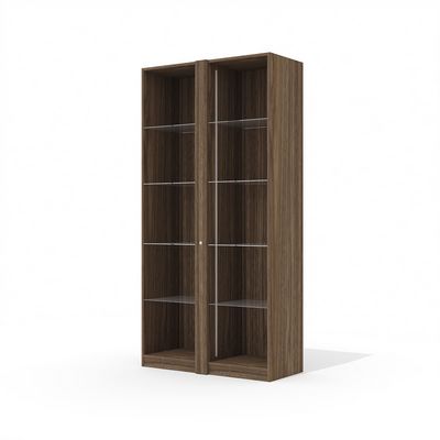 Time.S Ts-44 (Палдао) Стеллаж, два отделения со стеклянными полками 
и вертикальной подсветкой