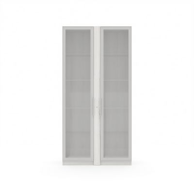 Time.S Ts-44+Ts-09.1x2 (Дуб эльза) Шкаф высокий с подсветкой, стекланными полками и стеклянными фасадами