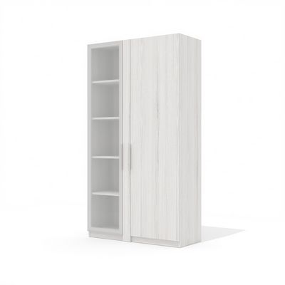 Time.S Ts-48+Ts-09.1 (Дуб эльза) Шкаф для одежды со стеклянными фасадами