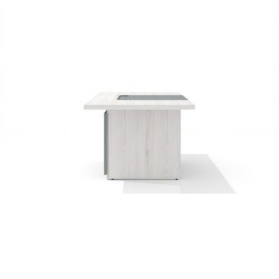 Time.S Ts-200+Ts-100.1 (Дуб эльза) Стол руководителя с декоративным траверсом МДФ