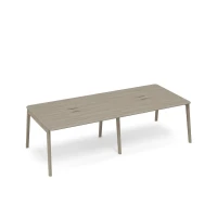 ТМ В2 154-2 ВЛ/ВЛ (Вяз либерти) Стол для переговоров с кабель-каналом WOOD