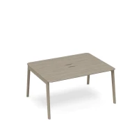 ТМ В2 155 ВЛ/ВЛ (Вяз либерти) Стол для переговоров с кабель-каналом WOOD