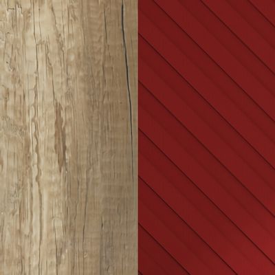 Torr Lux TLCT 1820 R (Дуб каньон/Красный) Стол руководителя, правый