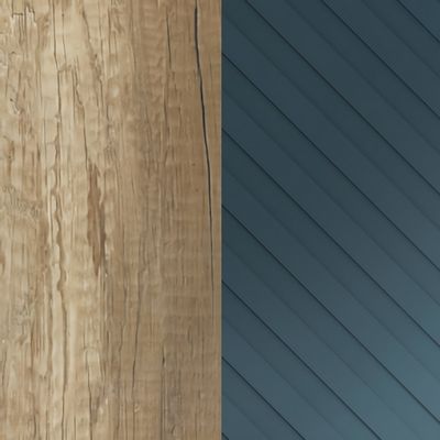 Torr Lux TLCT 1820 R (Дуб каньон/Серо-голубой) Стол руководителя, правый