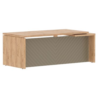 Torr Lux TLCT 209 L (Дуб бофорд/Капучино) Стол руководителя, левый