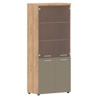 Torr Lux TLHC 85.2 (Дуб бофорд/Капучино) Шкаф комбинированный с топом