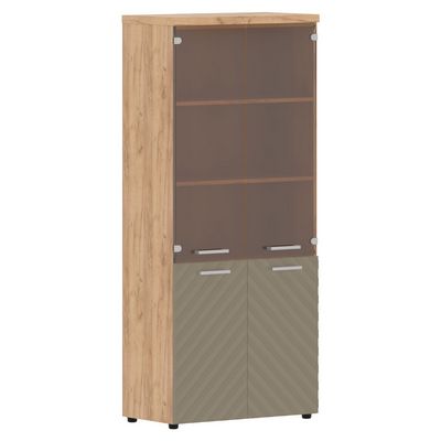 Torr Lux TLHC 85.2 (Дуб бофорд/Капучино) Шкаф комбинированный с топом