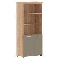 Torr Lux TLHC 85.5 (Дуб бофорд/Капучино) Шкаф с 1 комплектом глухих малых дверей и топом