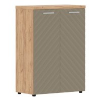 Torr Lux TLMC 85.1 (Дуб бофорд/Капучино) Шкаф с глухими средними дверьми и топом