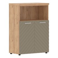 Torr Lux TLMC 85.3 (Дуб бофорд/Капучино) Шкаф с глухими малыми дверьми и топом