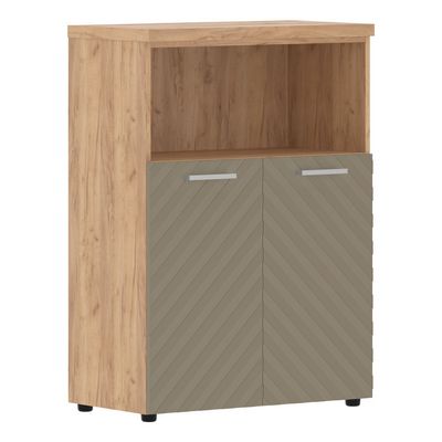 Torr Lux TLMC 85.3 (Дуб бофорд/Капучино) Шкаф с глухими малыми дверьми и топом