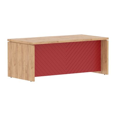 Torr Lux TLST 189H (Дуб бофорд/Красный) Стол руководителя